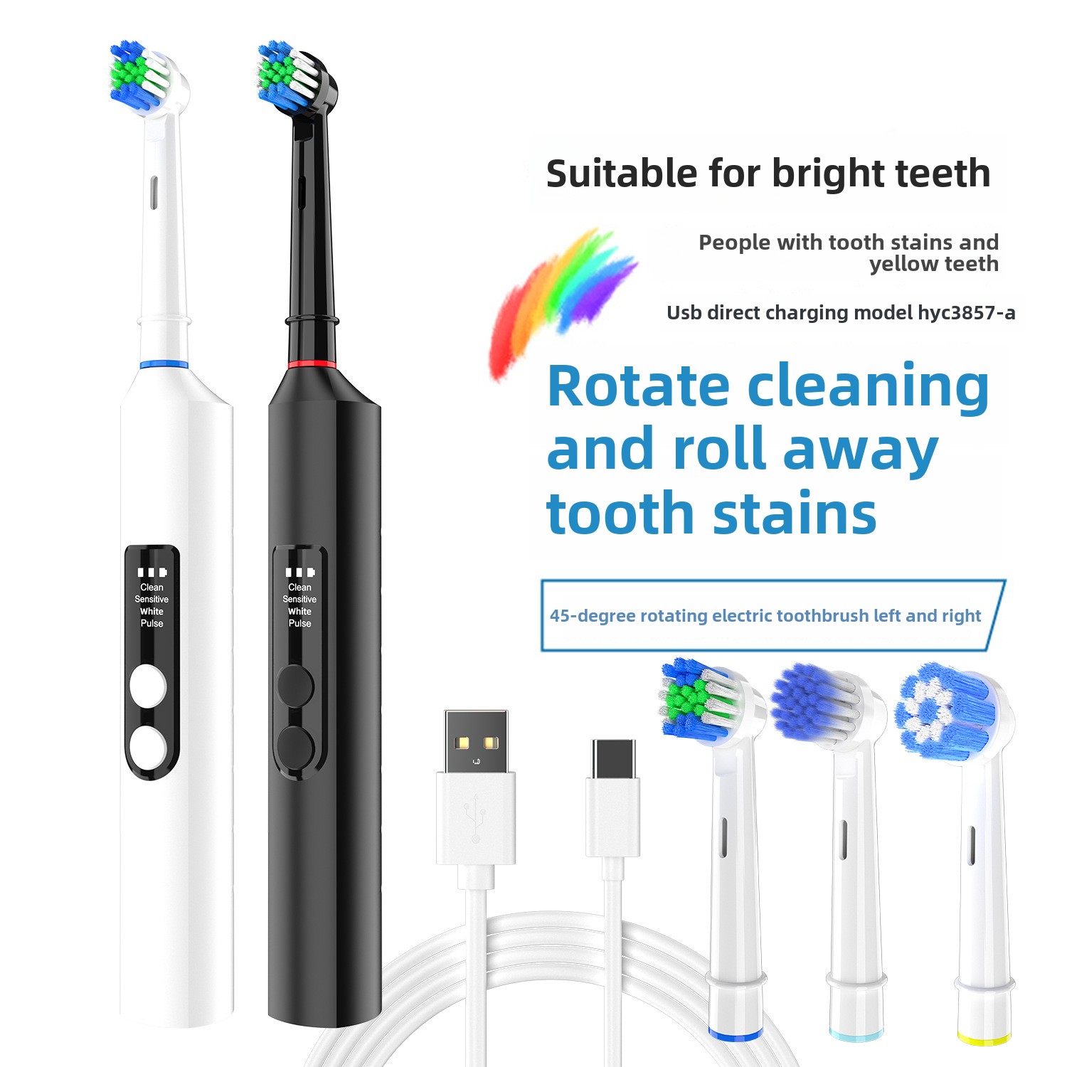 Wireless Rechargeable Fully Au - огляд і ціна Electric Toothbrush Sonic