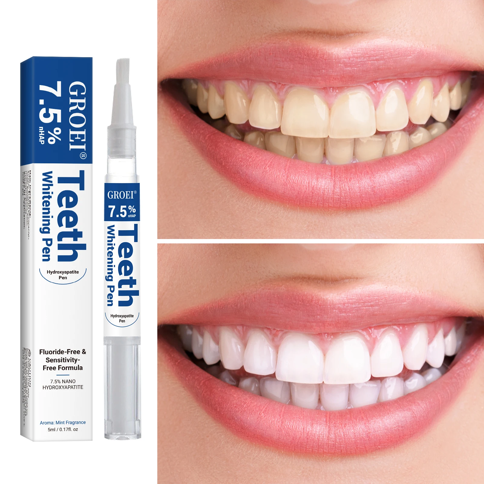 Hydroxyapatite Tooth Whitening - огляд і ціна Whitening Mouthwash