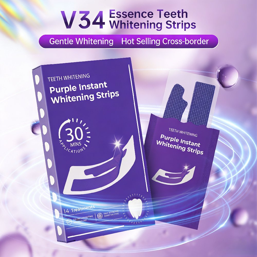 Purple Teeth Whitening Strips- - огляд і ціна Teeth Whitening Home Kit