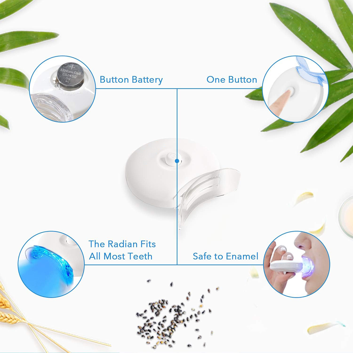 Teeth Whitening Kit - 5X LED L - огляд і ціна Teeth Whitening Mouthwash