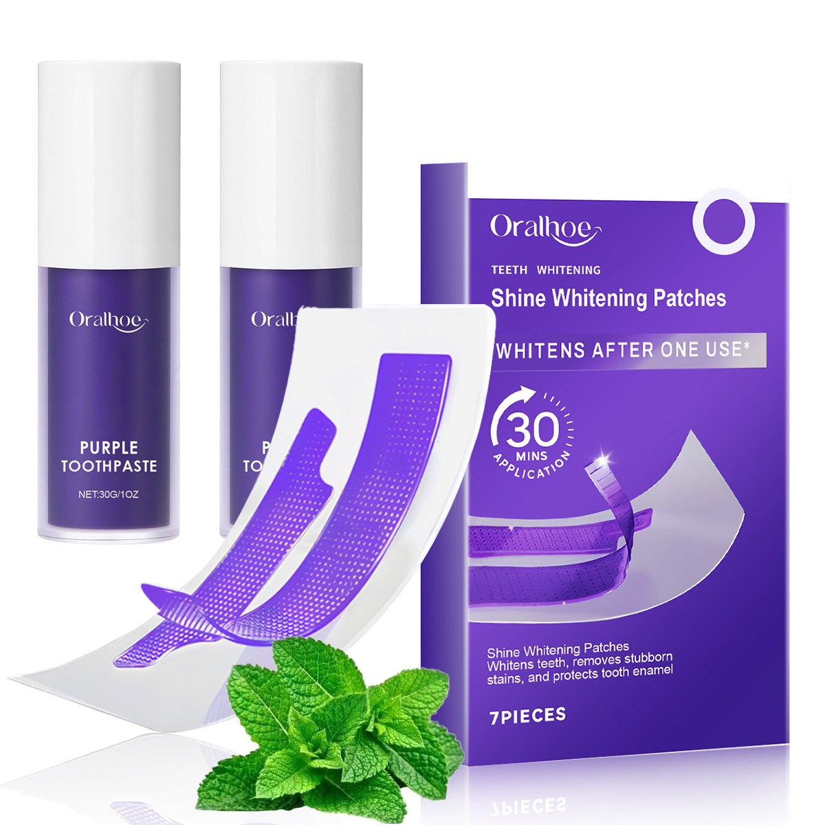 Purple Teeth Whitening Combo K - огляд і ціна Teeth Whitening Home Kit