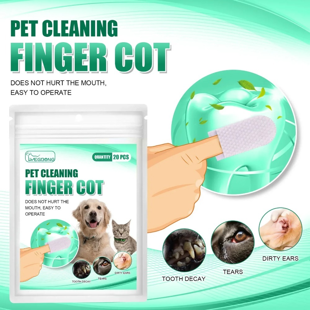 Disposable Pet Finger Cot Wet  - огляд і ціна Teeth Whitening Mouthwash