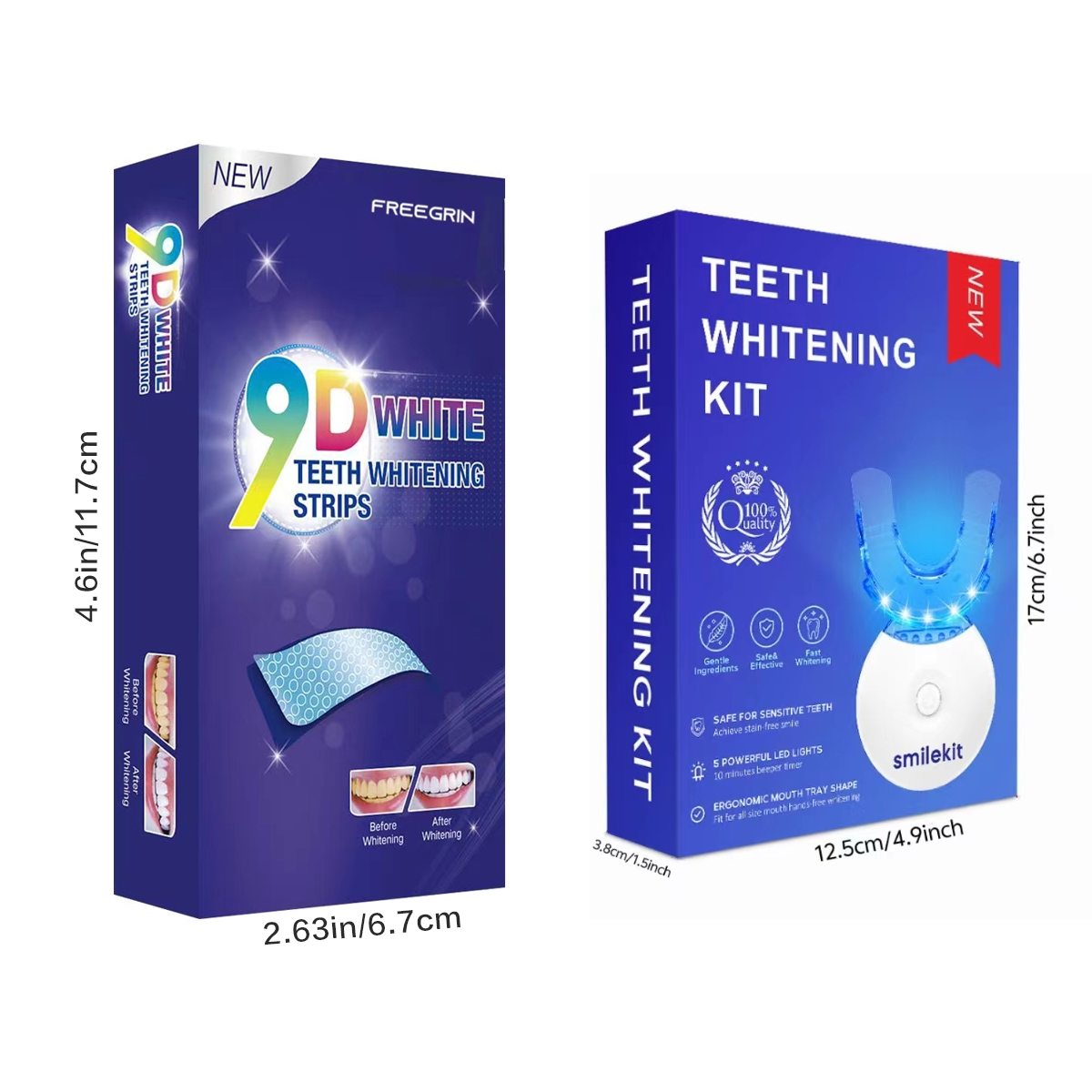 Teeth Whitening Kit - 5X LED L - огляд і ціна Teeth Whitening Mouthwash