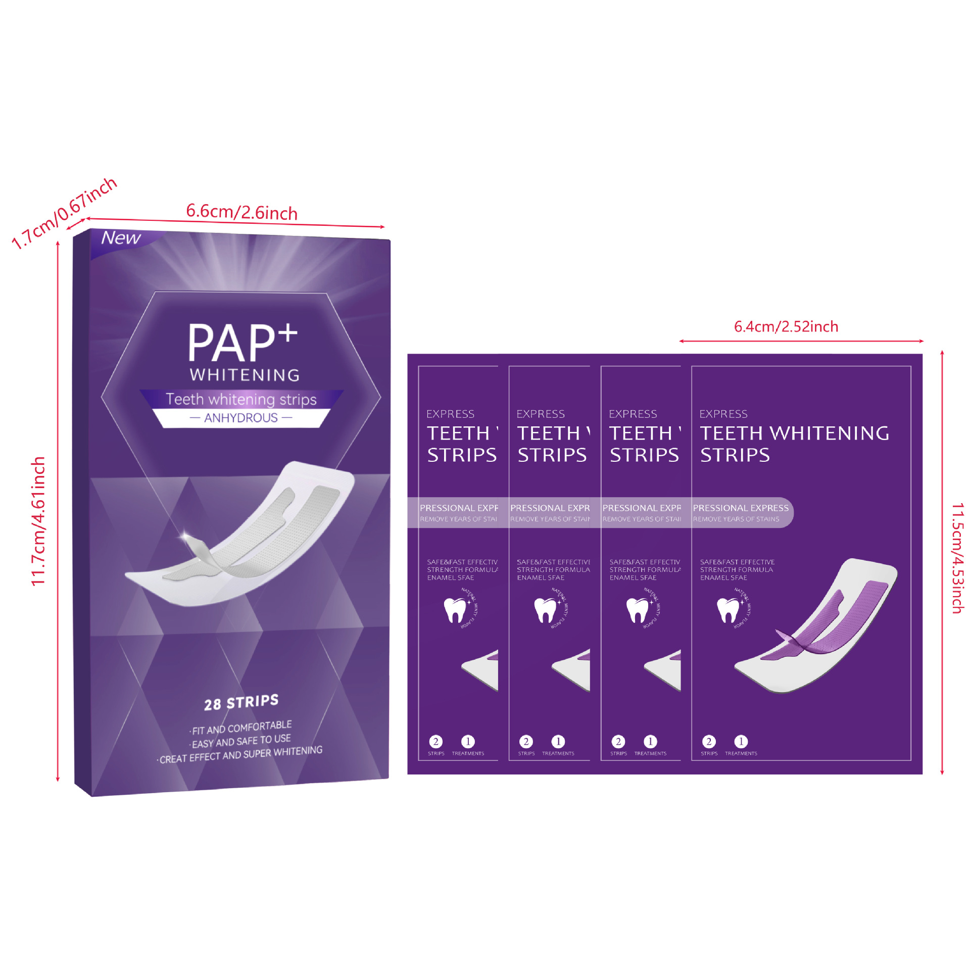 3D Dry Teeth Whitening Strips  - огляд і ціна Whitening Strip 3D