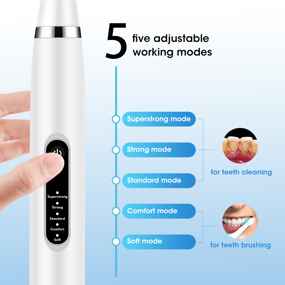 Electric Sonic Dental Calculus - огляд і ціна Teeth Whitening Mouthwash
