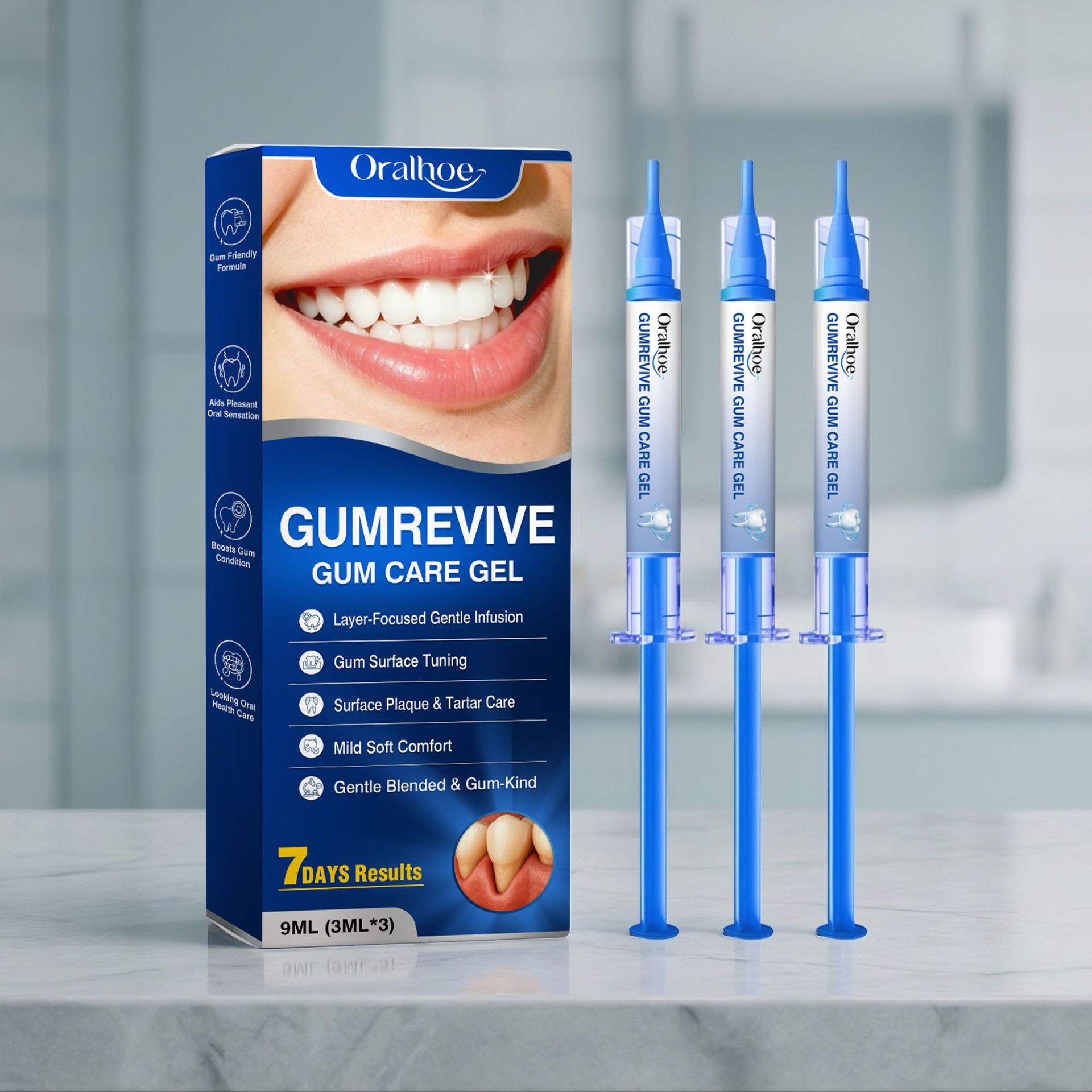 Oral Care Gel 3Pcs Gum Cleanin - огляд і ціна Teeth Whitening Home Kit