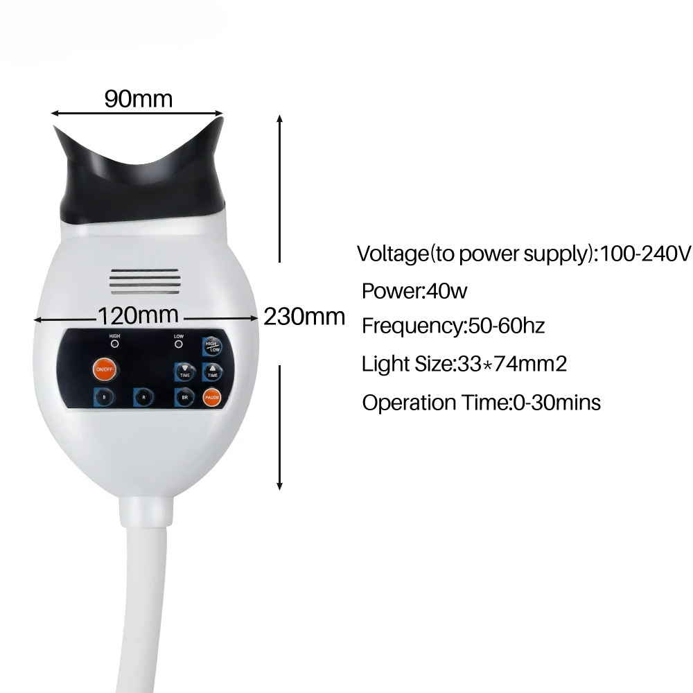 Adjustable 3 Colors LED Teeth  - огляд і ціна Teeth Whitening Lamp
