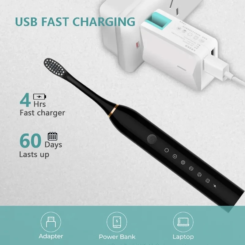 Sonic Electric Toothbrush IPX7 - огляд і ціна Electric Toothbrush Sonic