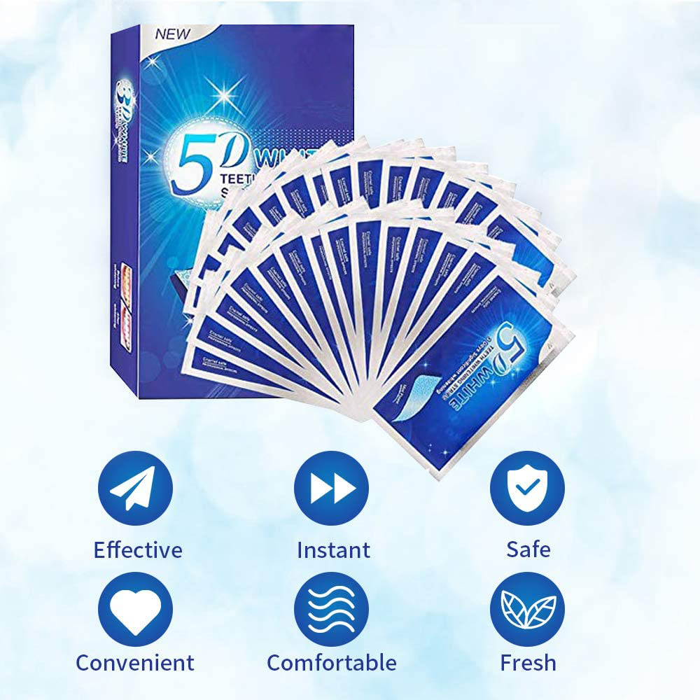 5D White Teeth Whitening Strip - огляд і ціна Teeth Whitening Home Kit